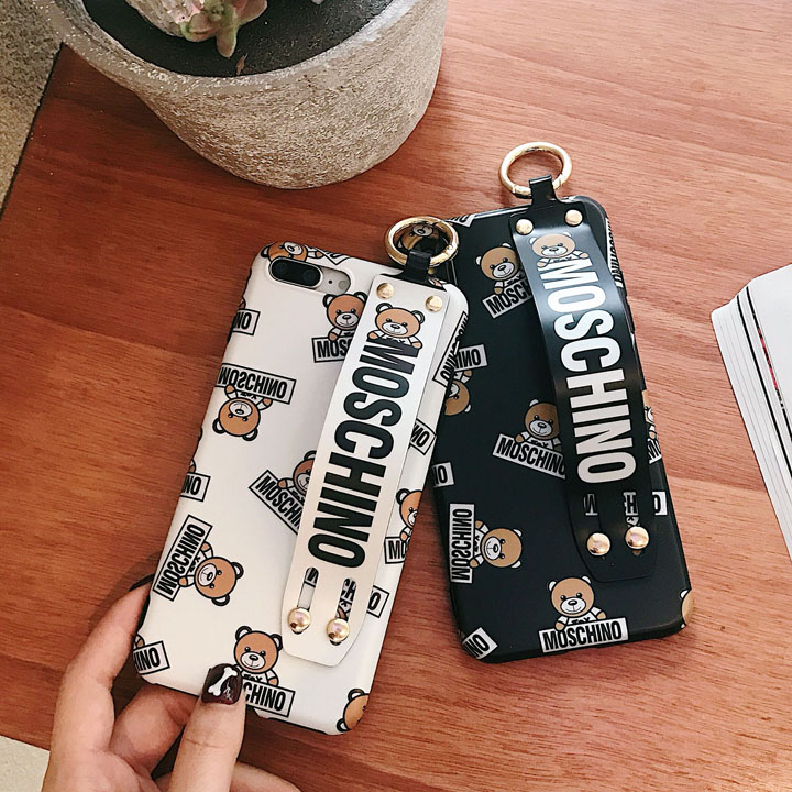 手持ちベルト iphone xrカバー moschino