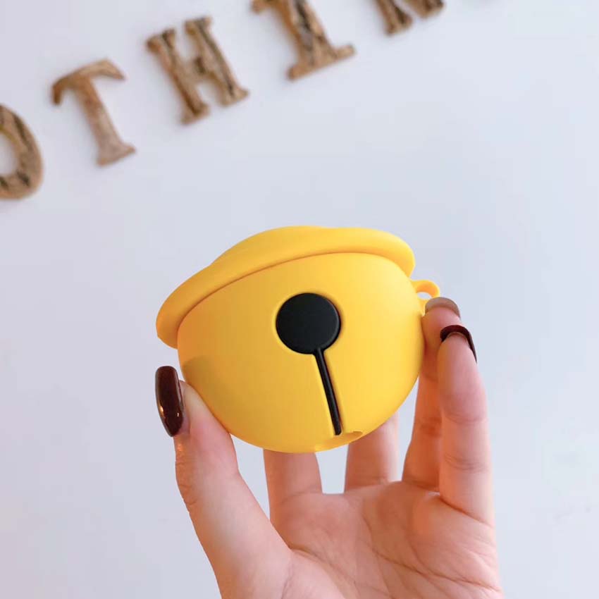 門のベル ワイヤレス イヤホンケース かわいい Airpodsケース 鈴 エアーポッズ保護カバー ワイヤレス シリコン