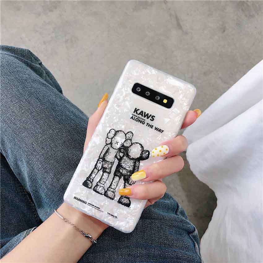 ギャラクシーs10plus ケース 貝殻紋 kaws