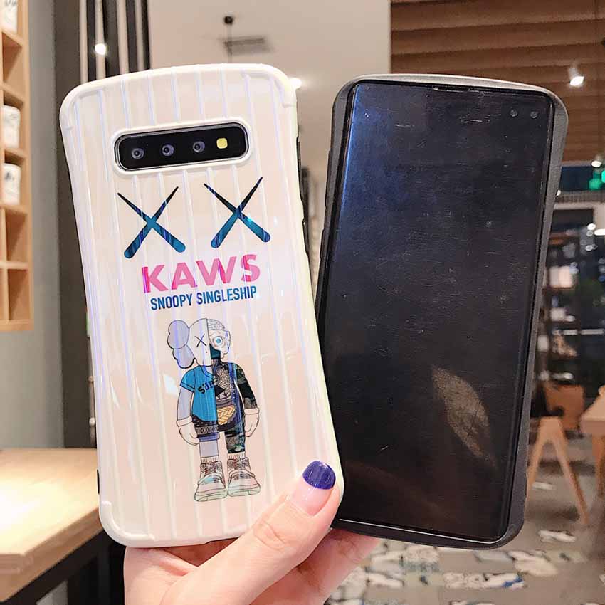 カウズ Galaxy S10/S10+ケース ブルーレイ