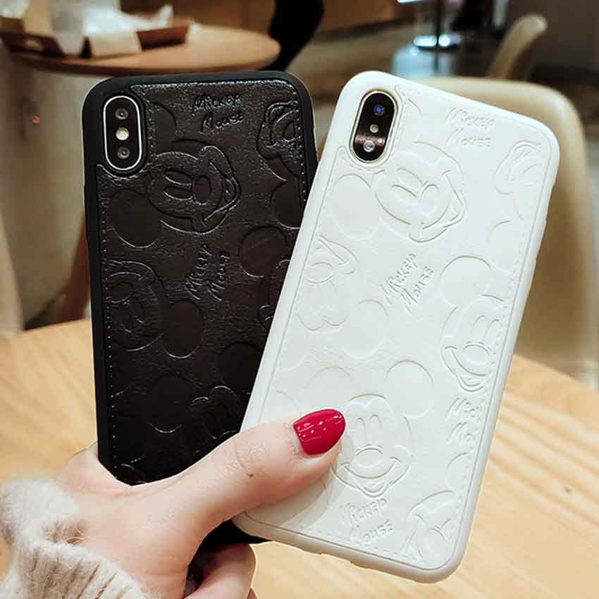 可愛い Iphone 11スマホケース ミッキー Iphone 11pro Maxレザーケース ディズニー Iphone Xr Xsmax 8 Plus保護カバー エンボス