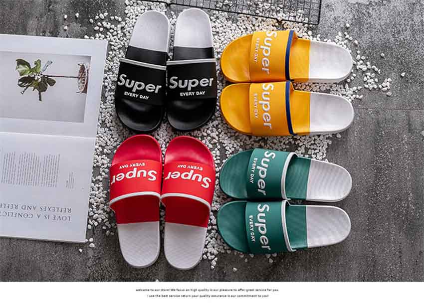 サンダル 英字マーク Supreme