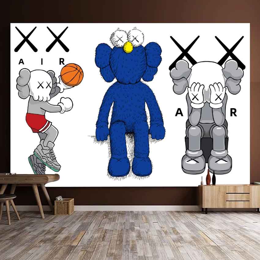 KAWS 壁掛けアート カーテン