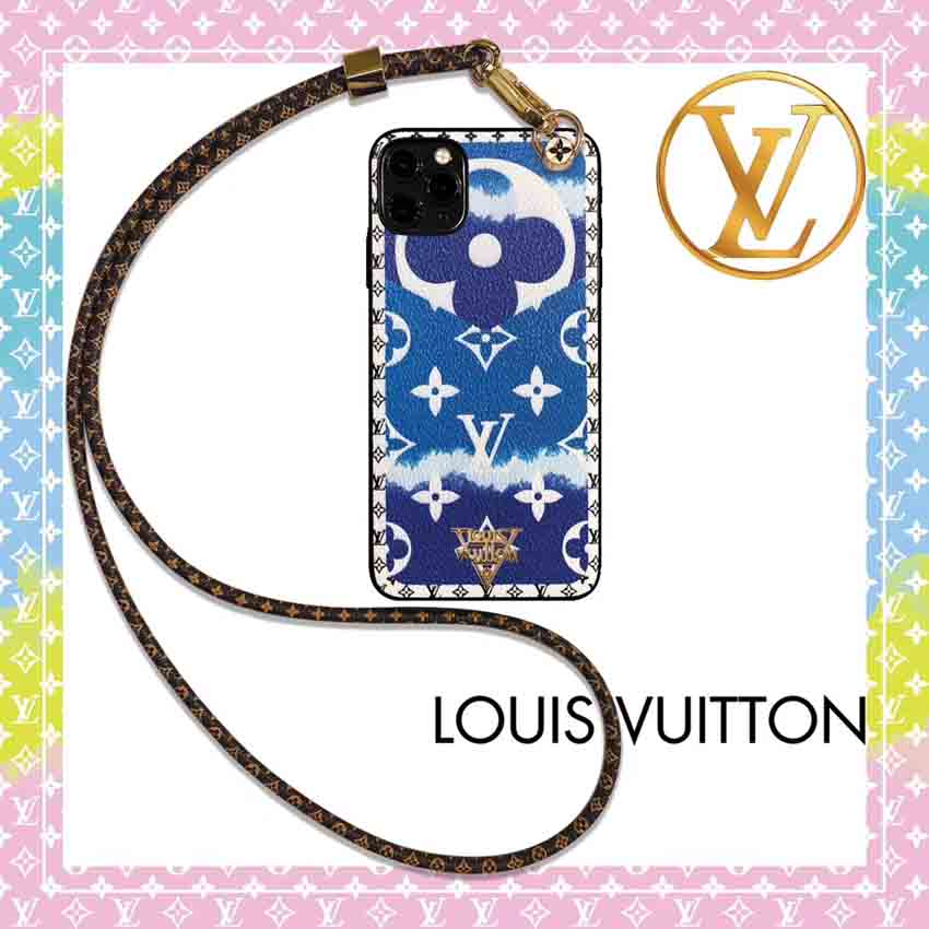 ネックストラップ付き iphone8plusケース vuitton