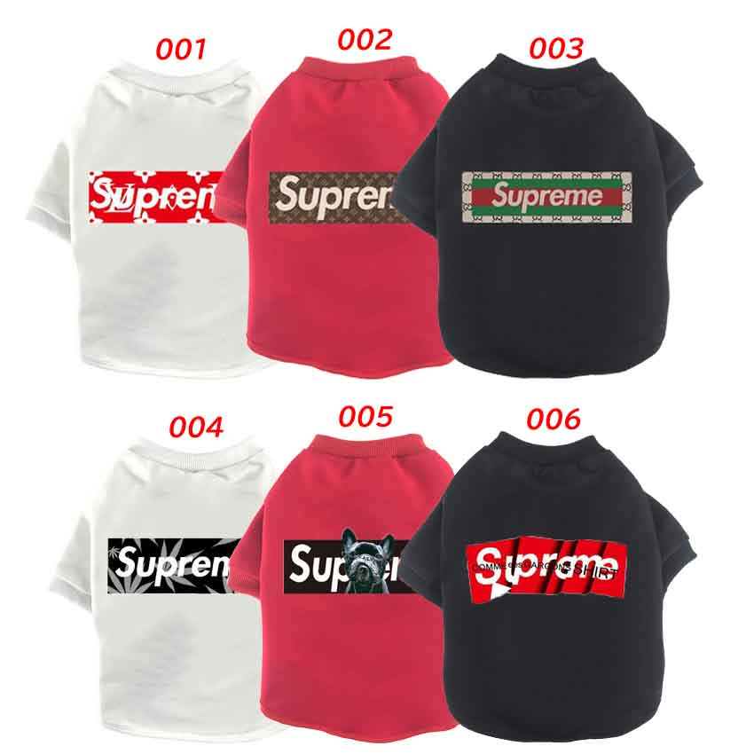 シュプリーム 犬服 tシャツ ルイヴィトン