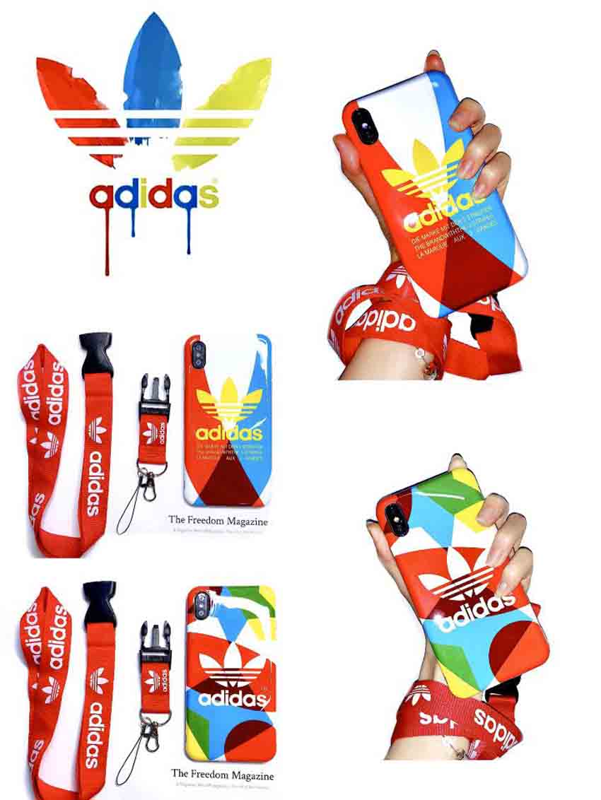 Adidas Iphone11 Proケース オシャレ アディダス Iphone Xr Xs Maxカバー ストラップ付き