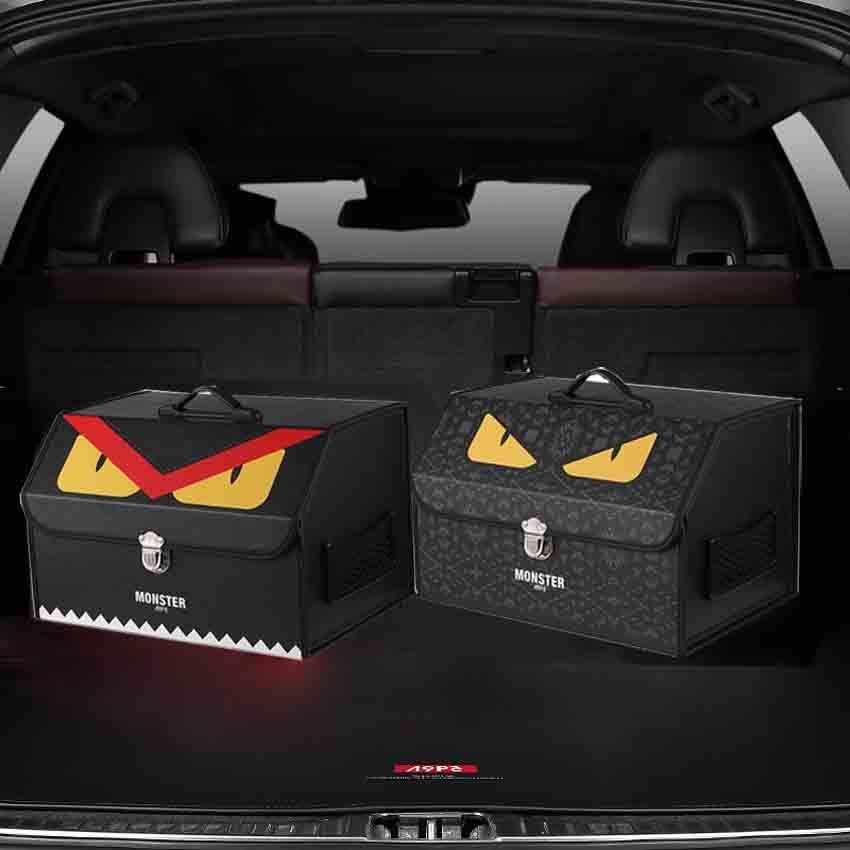 Fendi 車用収納ボックス 小怪獣目 個性 トランク 収納ボックス フェンディ 車用小物いれ 大容量 Fendi 車用収納ボックス 小怪獣目 個性 トランク 収納ボックス フェンディ 車用小物いれ 大容量