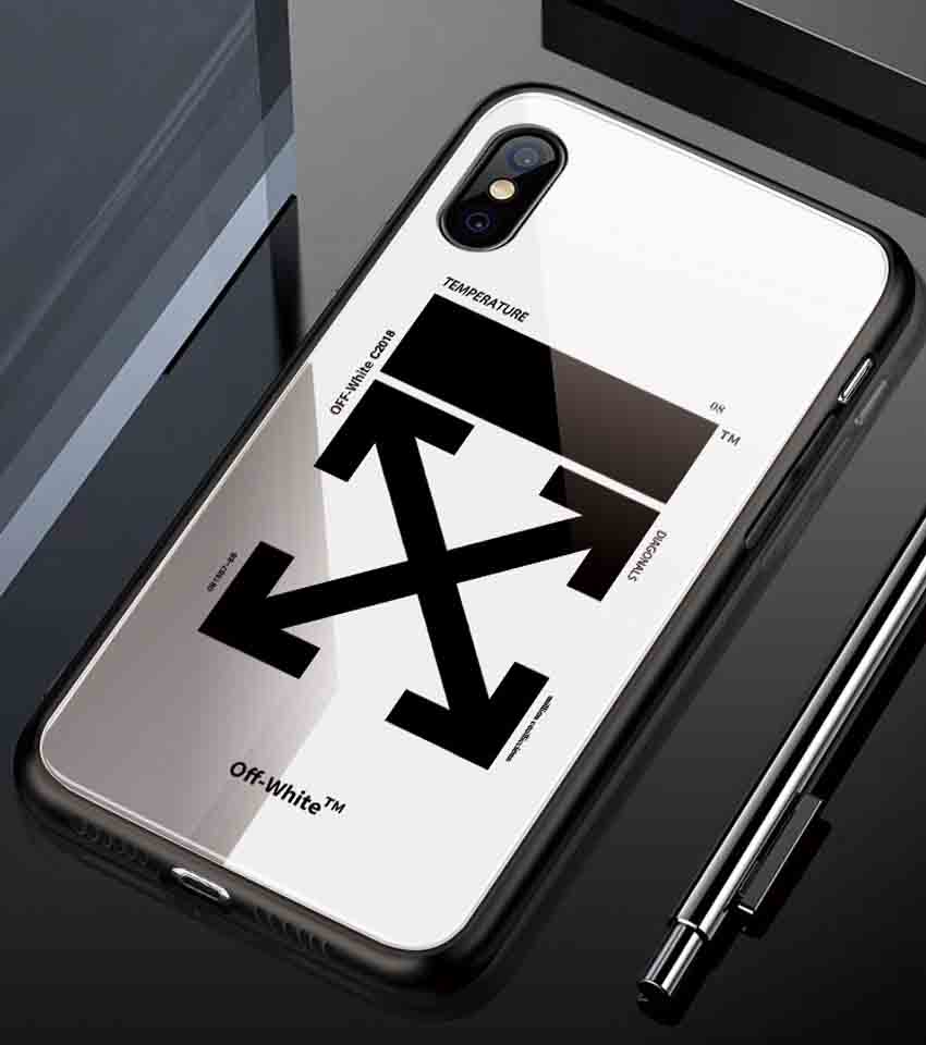 Off-White iphone11pro maxカバー 背面ガラス