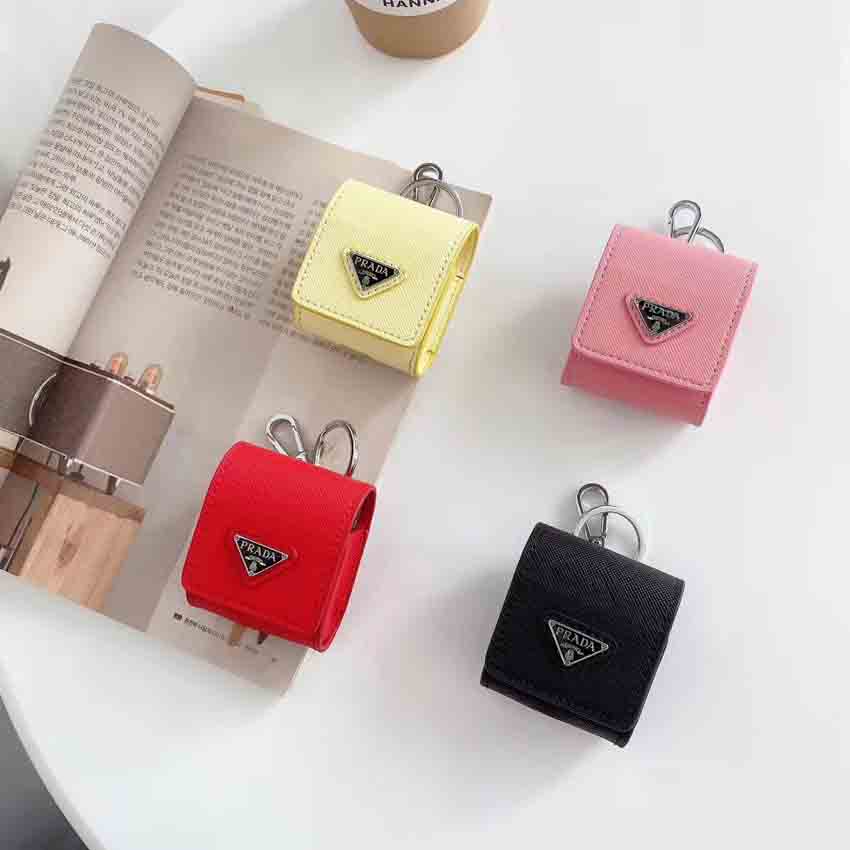 PRADA イヤホンケース レザー プラダ airpods 1/2/3保護ケース 