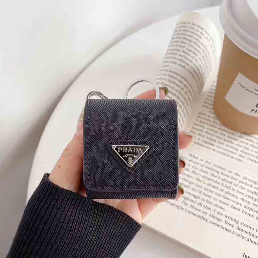 PRADA イヤホンケース レザー プラダ airpods 1/2/3保護ケース 