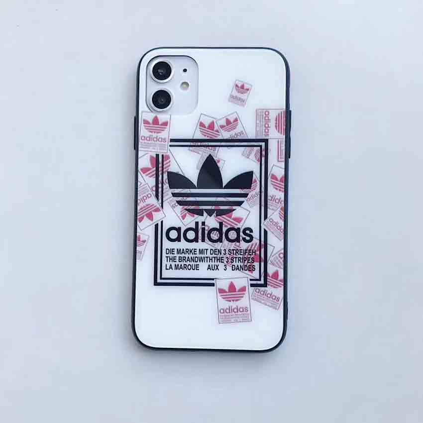 アイフォン11 11proマックスケース Adidas アディダス Iphone12 Xr Xsmaxカバー ガラス背面iphonese ケース