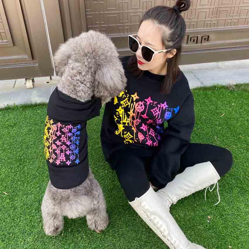 モノグラム lv 犬と親子服 パーカー