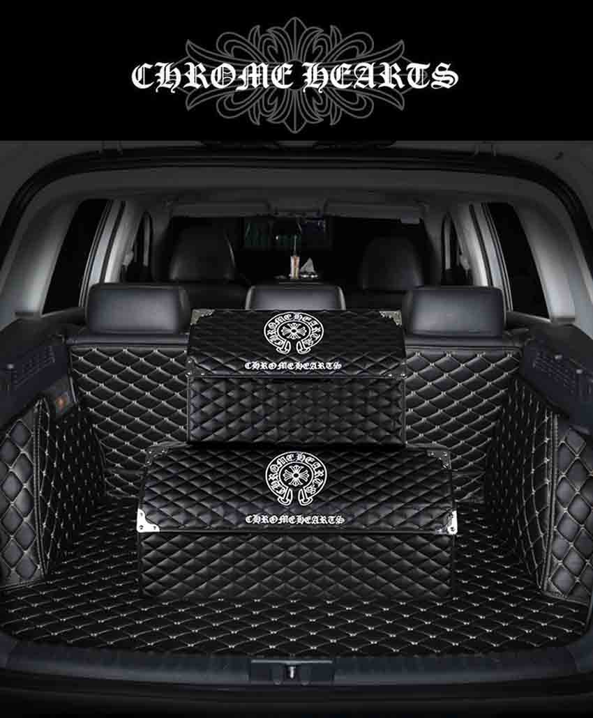 クロムハーツ 車用収納ボックス ファッション トランクボックス Chrome Hearts カー用収納ボックス 折り畳み