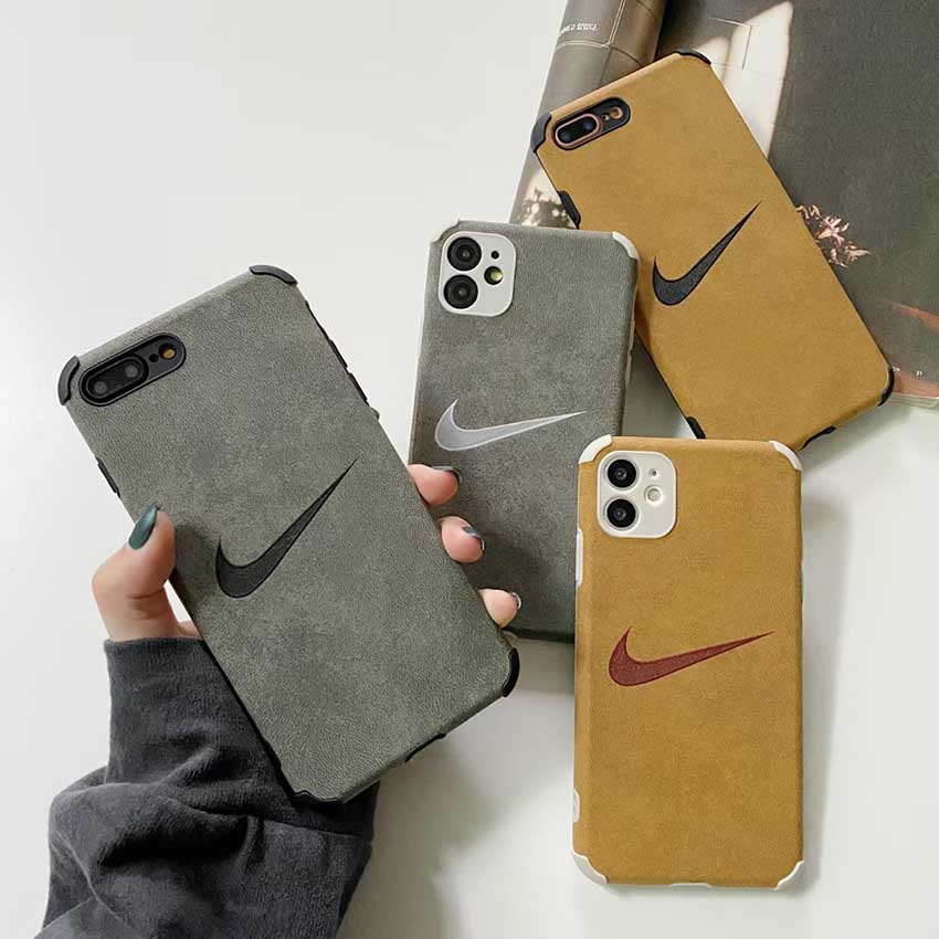 Nike アイフォン 12ケース Iphone12mini 12pro Maxかばー 個性的 レザー製 Iphone11 11proナイキケース 大人気