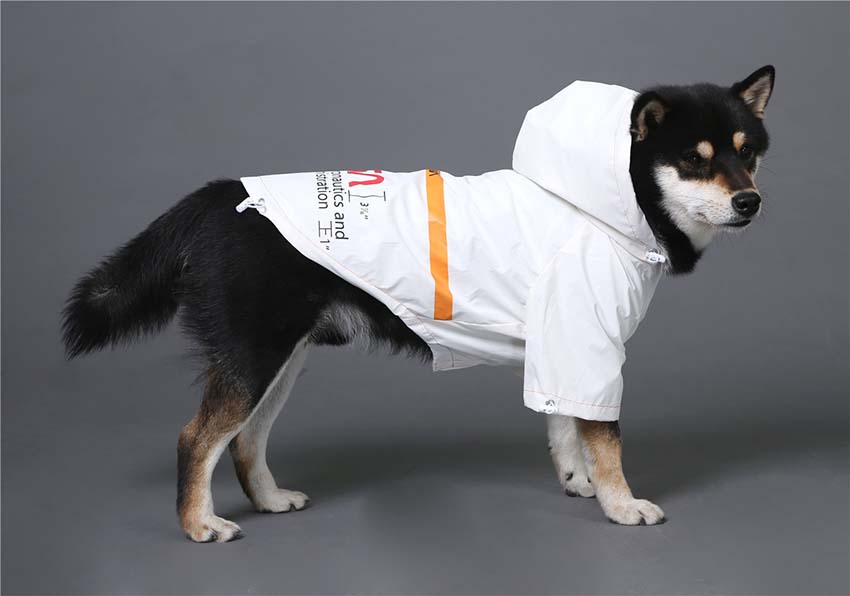 NASA レインコート 犬 服