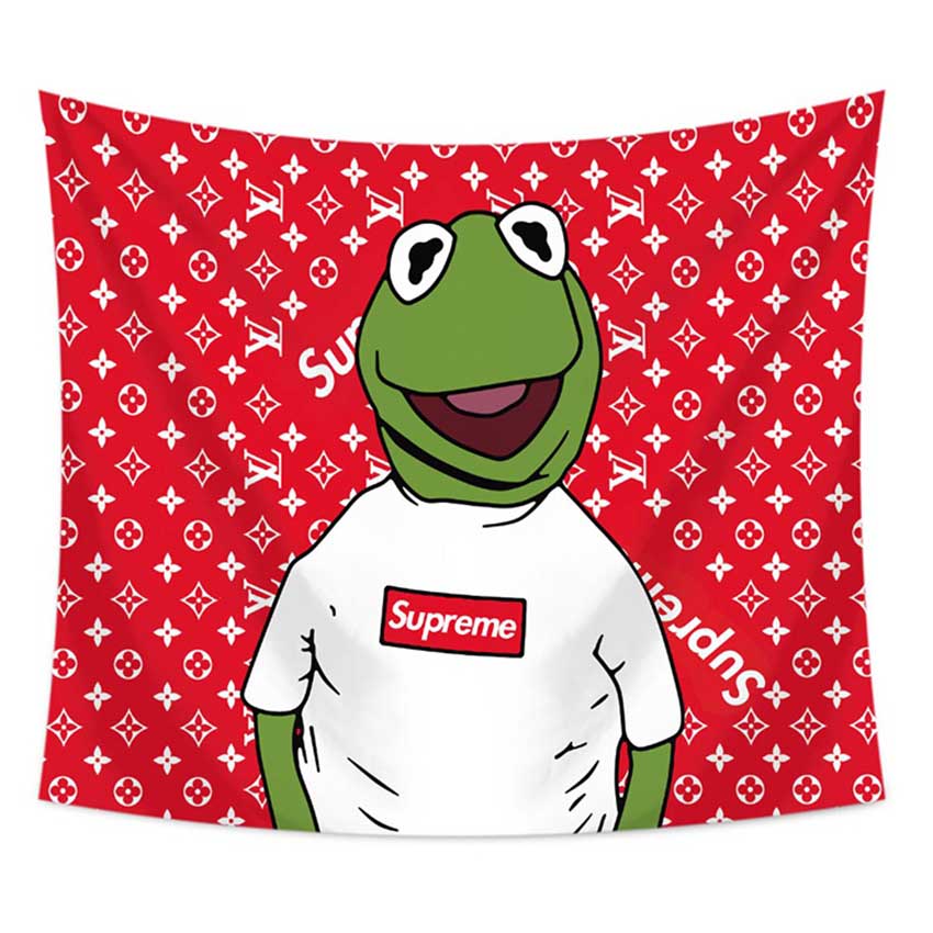 シュプリームxヴィトン 壁掛け布 オシャレ Supreme Lv カーテン タペストリー 潮流 ブランド 壁掛けアート 赤 シュプリームxヴィトン 壁掛け布 オシャレ Supreme Lv カーテン タペストリー 潮流 ブランド 壁掛けアート 赤