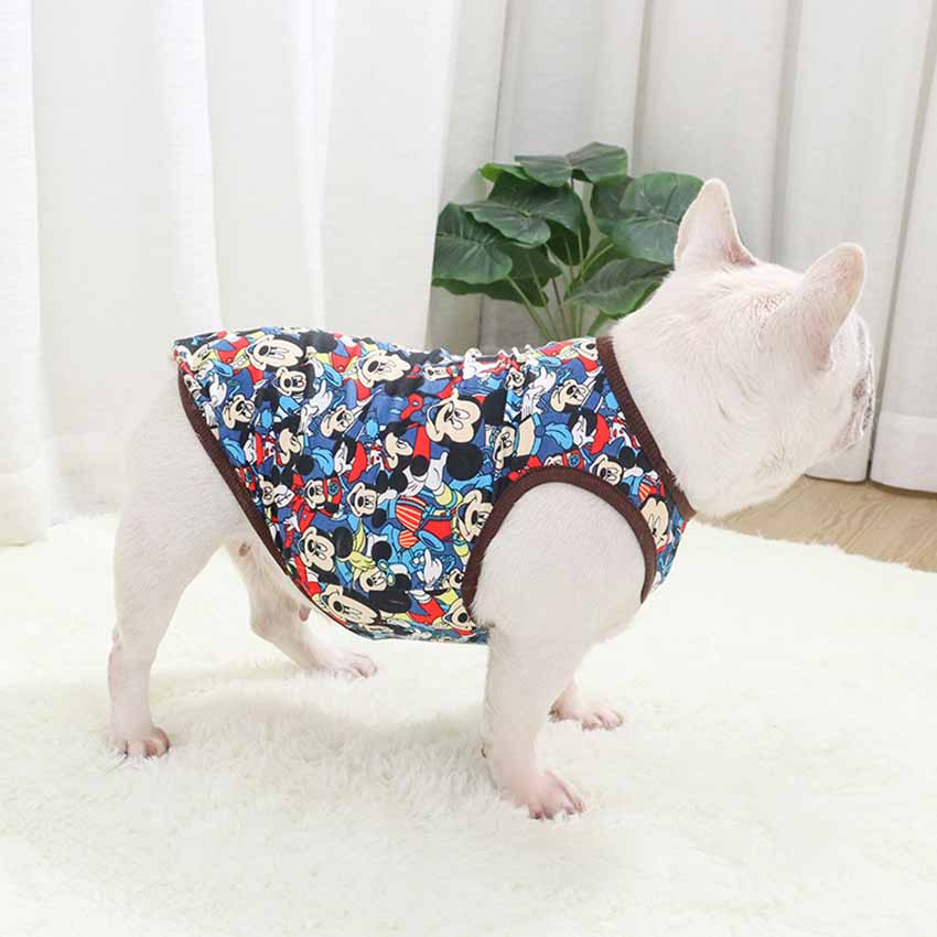 ディズニー ミッキー ペット服 かわいい 犬の服 チョッキ トレーナー 薄いシャツ タンクトップ