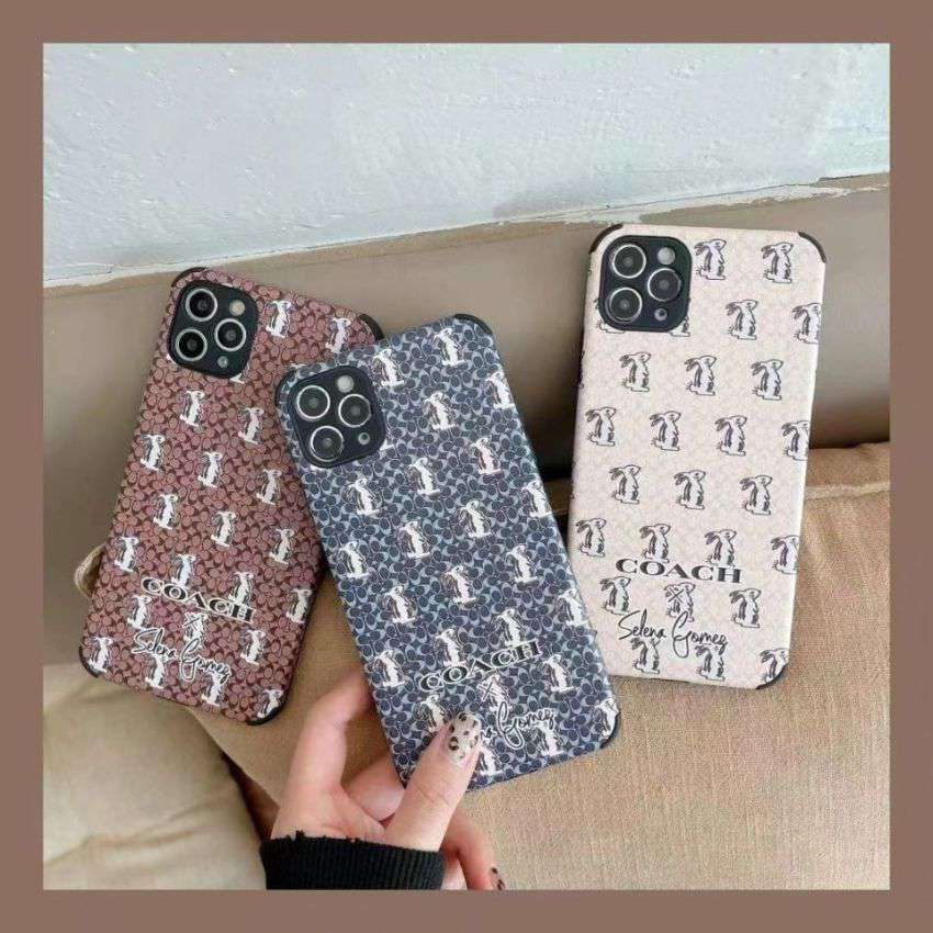 コーチiphone12 Miniケース 上品 Coach おしゃれ Iphone12pro Maxレザーカバー 兎 Iphone11promax携帯 ケース