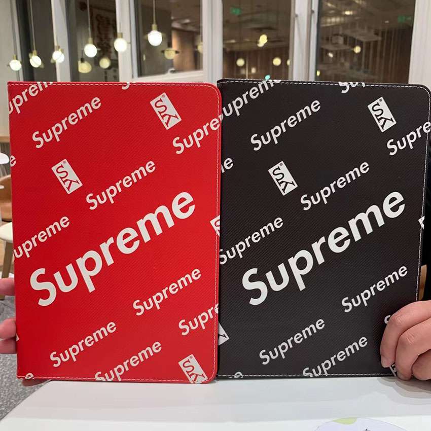 SUPREME 手帳型 ipad 5/6/7/8用保護ケース