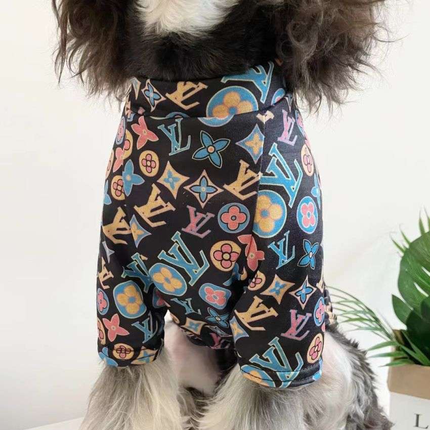ルイヴィトン犬服 おしゃれ 夏ペット服 ヴィトン 小中型犬服 犬ウェア ブランド