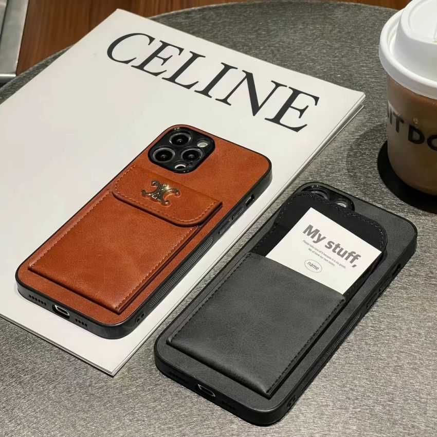 Celine iphone13miniケース レザー調