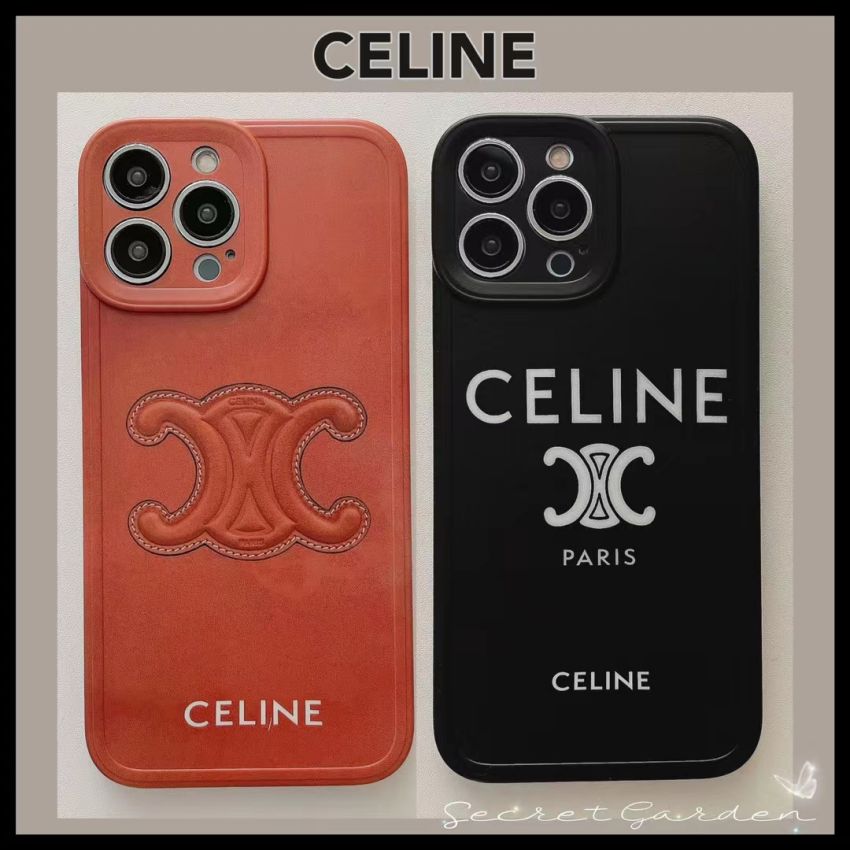 セリーヌ iphone15 pro maxケース ボックスロゴ