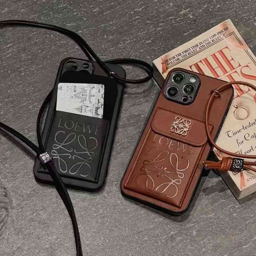 ロエベiphone15 pro maxケース 財布ケース