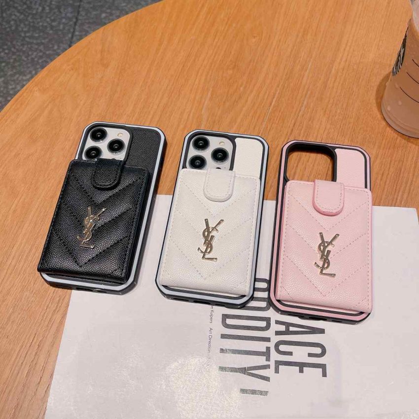 サンローラン iphone16 15 plusケース カード入れ