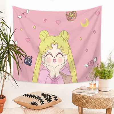 美少女戦士セーラームーン 壁掛けアート 可愛い タペストリー 水冰月 壁掛け布 壁装飾 お洒落 カーテン 美少女戦士セーラームーン 壁掛けアート 可愛い タペストリー 水冰月 壁掛け布 壁装飾 お洒落 カーテン