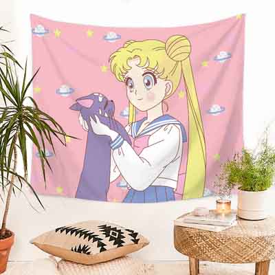 美少女戦士セーラームーン 壁掛けアート 可愛い タペストリー 水冰月 美少女戦士セーラームーン 壁掛けアート 可愛い タペストリー 水冰月