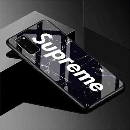 Supreme ギャラクシーs ケース ガラス背面 Galaxy S 携帯カバー シュプリーム Galaxy S Ultraスマホケース