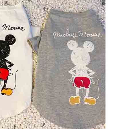 ディズニー ミッキー お飼い主と一緒 Tシャツ 夏モデル ペットウェア ペットと親子服 ミッキー かわいい