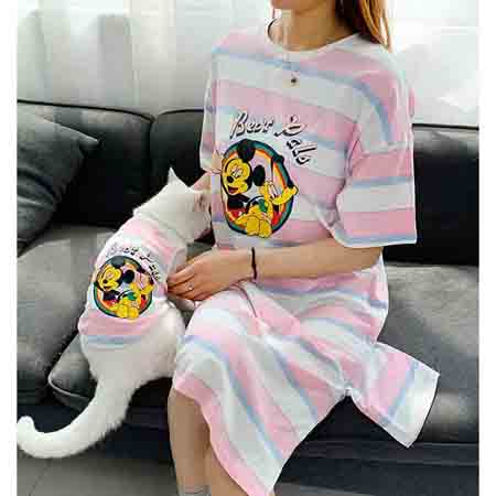 ディズニー ペットウェア お飼い主と一緒 デイジーダック ペットと親子服 Tシャツ ミッキー