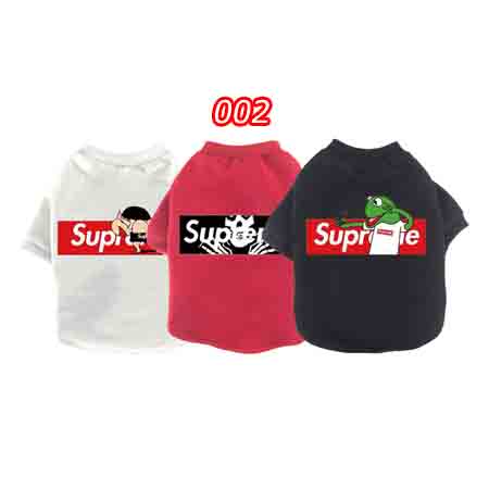 Supreme 犬服 犬 Tシャツ シュプリーム パロディー洋服 ドッグウェア Supreme トレーナー オシャレ Supreme 犬服 犬 Tシャツ シュプリーム パロディー洋服 ドッグウェア Supreme トレーナー オシャレ