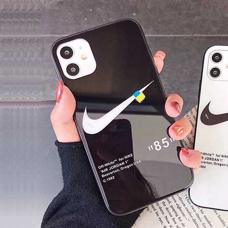 ナイキ アイフォン12 12pro 12mini 12proマックスカバー 背面強化ガラス Nike Iphone 11 11pro Maxスマホケース