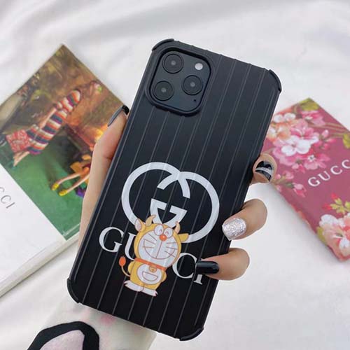 ドラえもんｘグッチ Iphone12 12proケース かわいい アイフォン12プロmax かばー Gucci 漫画風
